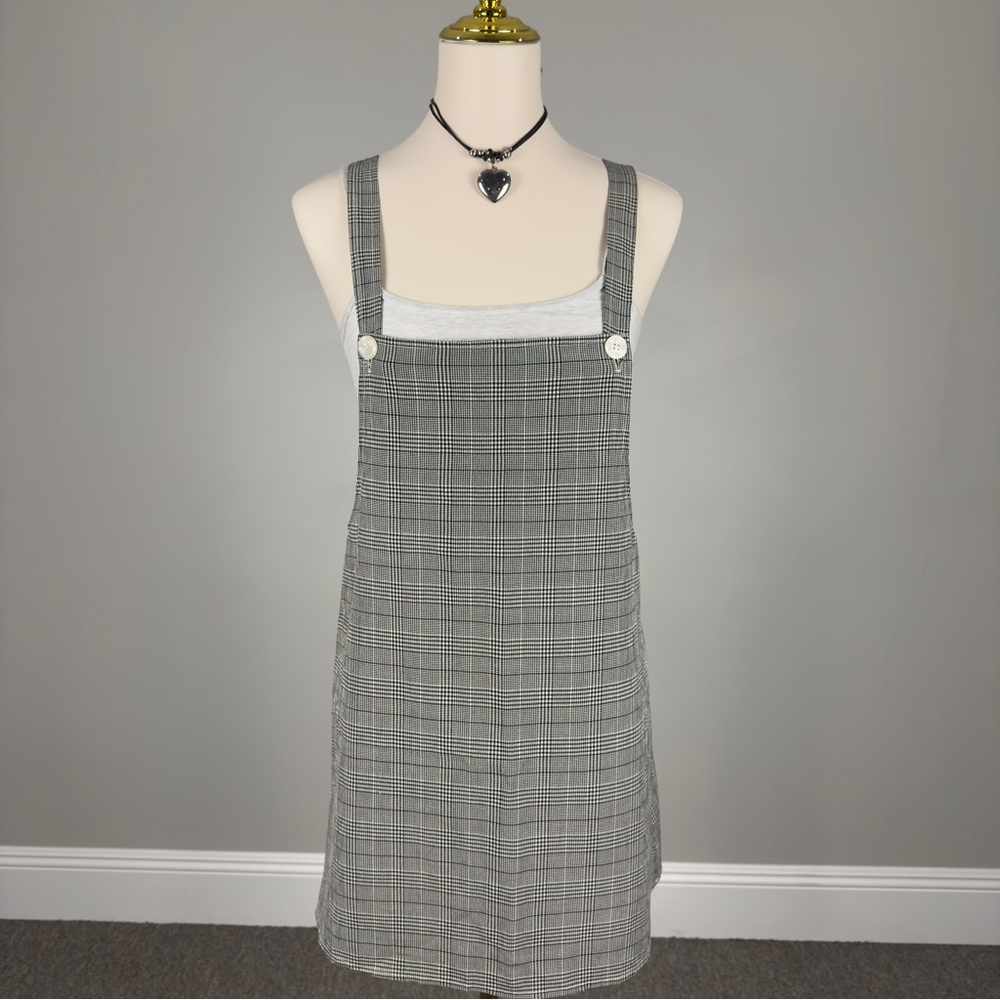 vintage plaid mini dress